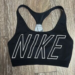 Nike Black Racerback Sports Bra with Scoop Neckline